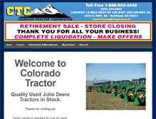 Tablet Screenshot of coloradotractor.com